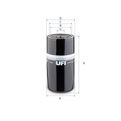 Filter, operating hydraulics UFI 86.011.00