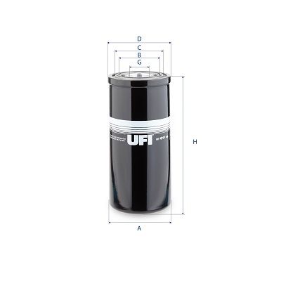 Filter, operating hydraulics UFI 87.011.00