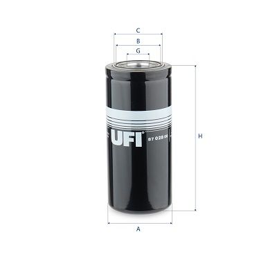 Filter, operating hydraulics UFI 87.028.00