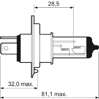 VALEO 032007 Bulb, spotlight