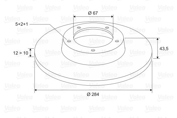 VALEO 186182 Brake Disc