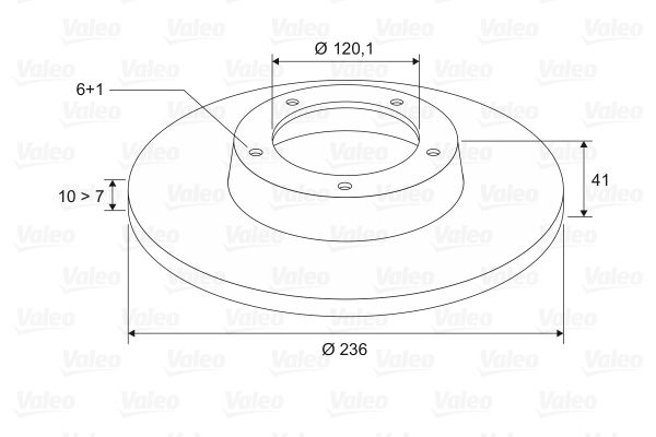 VALEO 186186 Brake Disc