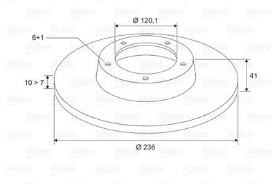 Brake Disc VALEO 186186