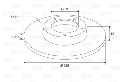 Brake Disc VALEO 186421