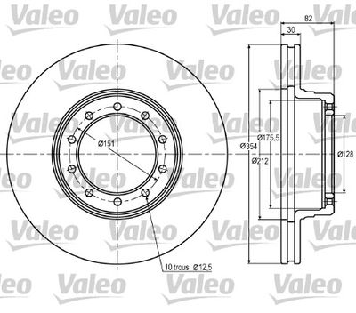 Brake Disc VALEO 187020