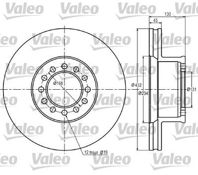Brake Disc VALEO 187052