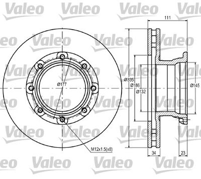 Brake Disc VALEO 187082