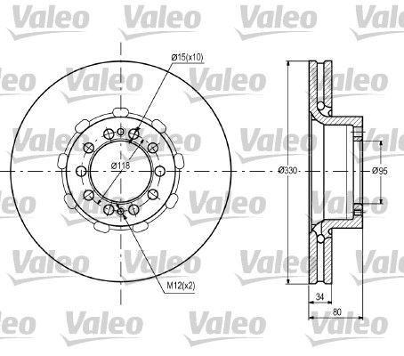 VALEO 187090 Brake Disc