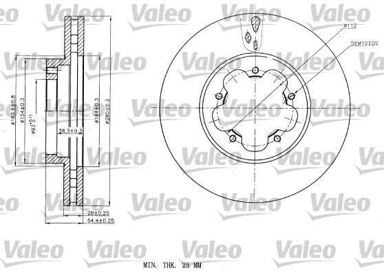 VALEO 187150 Brake Disc