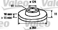 Brake Disc VALEO 187152