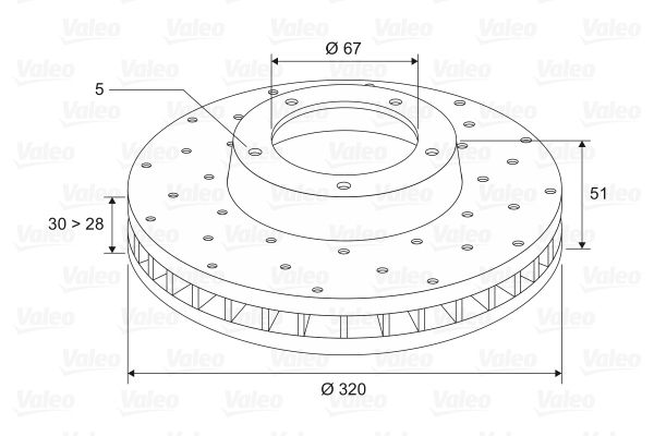 VALEO 197473 Brake Disc