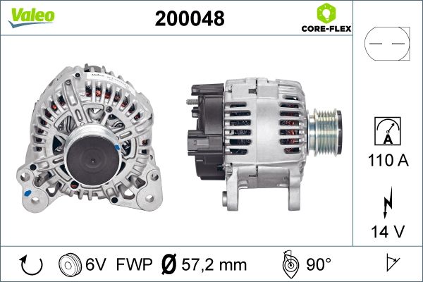 VALEO 200048 Alternator