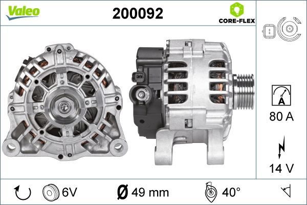 VALEO 200092 Alternator