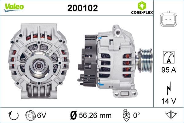 VALEO 200102 Alternator