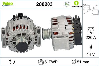 Alternator VALEO 200203