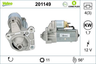 Starter VALEO 201149
