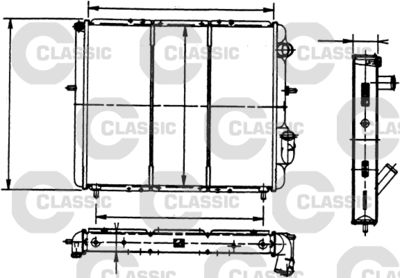 Radiator, engine cooling VALEO 230183