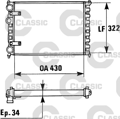 VALEO 230946 Radiator, engine cooling
