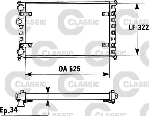 VALEO 230947 Radiator, engine cooling