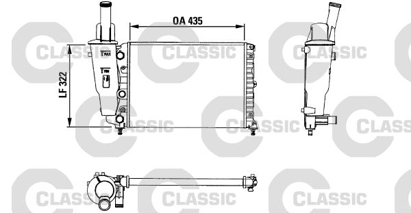 VALEO 230976 Radiator, engine cooling