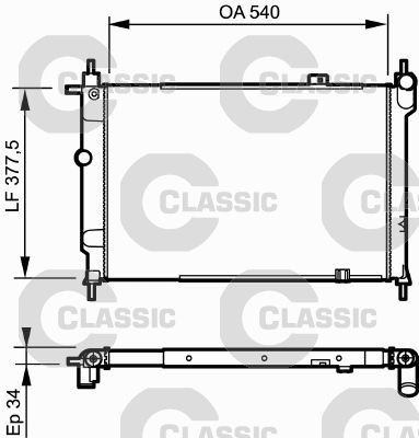VALEO 230993 Radiator, engine cooling