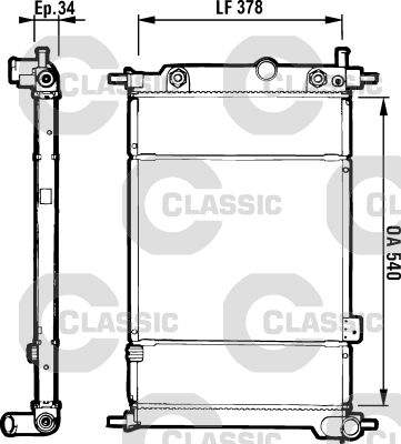 VALEO 230994 Radiator, engine cooling