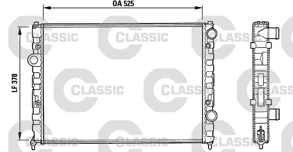 VALEO 231005 Radiator, engine cooling