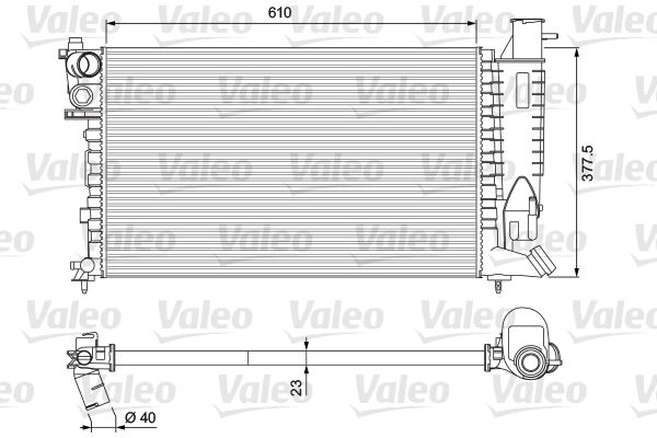 VALEO 231010 Radiator, engine cooling