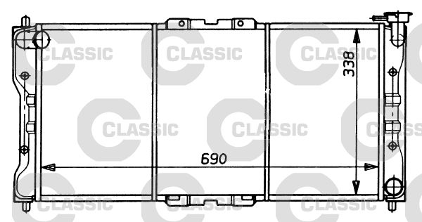 VALEO 231073 Radiator, engine cooling