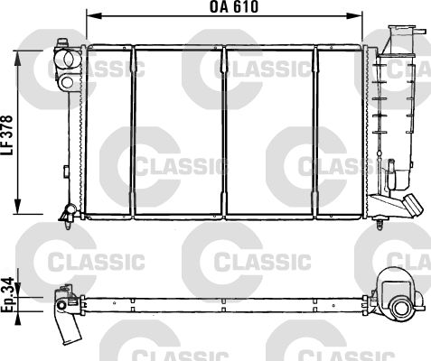 VALEO 231181 Radiator, engine cooling