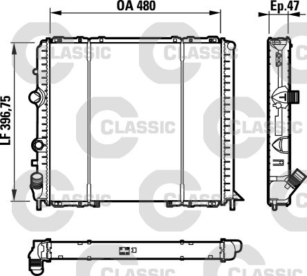 VALEO 232071 Radiator, engine cooling
