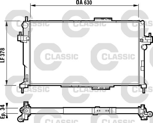 VALEO 232824 Radiator, engine cooling