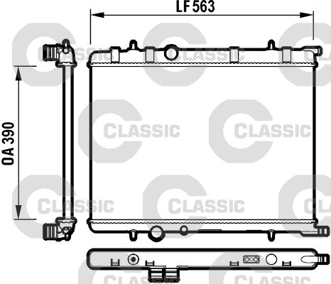 VALEO 232908 Radiator, engine cooling
