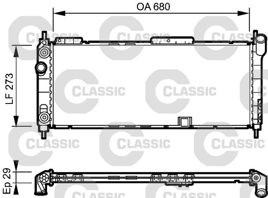 VALEO 234271 Radiator, engine cooling