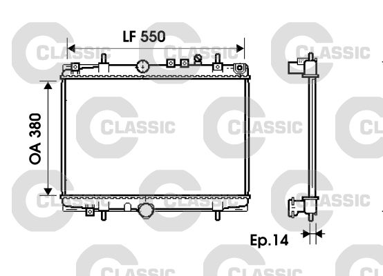 VALEO 234278 Radiator, engine cooling