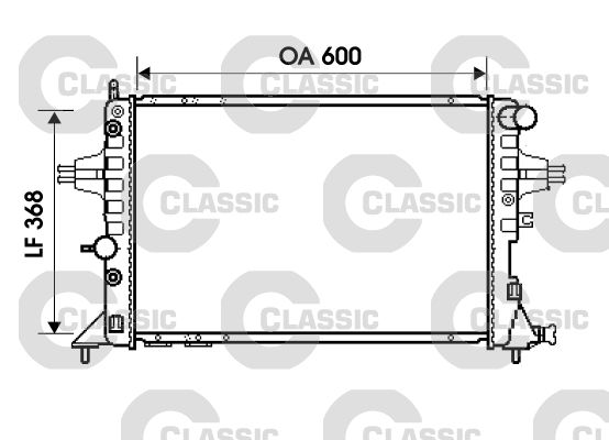 VALEO 234388 Radiator, engine cooling