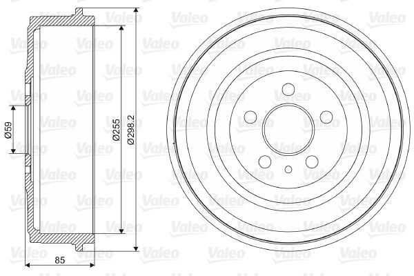 VALEO 237005 Brake Drum