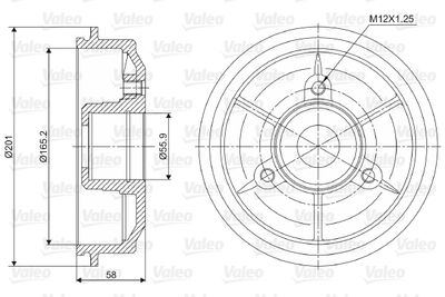 Brake Drum VALEO 237010