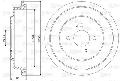 Brake Drum VALEO 237017