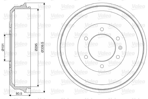VALEO 237019 Brake Drum