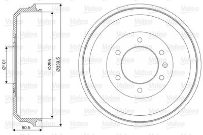 Brake Drum VALEO 237019