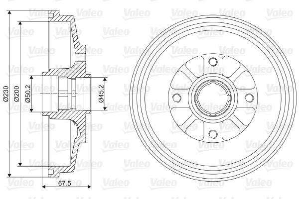 VALEO 237020 Brake Drum