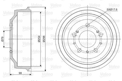 Brake Drum VALEO 237028