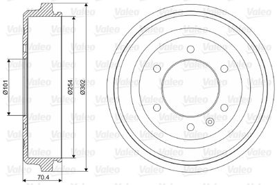 Brake Drum VALEO 237029