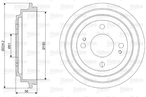 VALEO 237030 Brake Drum