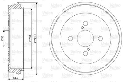 Brake Drum VALEO 237031