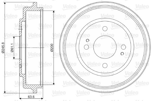 VALEO 237043 Brake Drum
