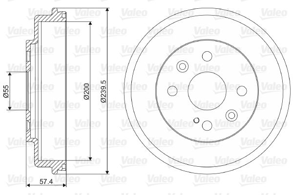 VALEO 237046 Brake Drum