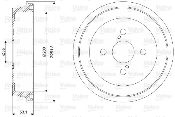 VALEO 237057 Brake Drum