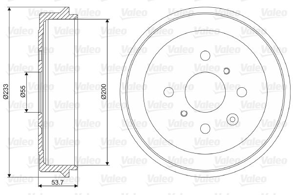 VALEO 237064 Brake Drum